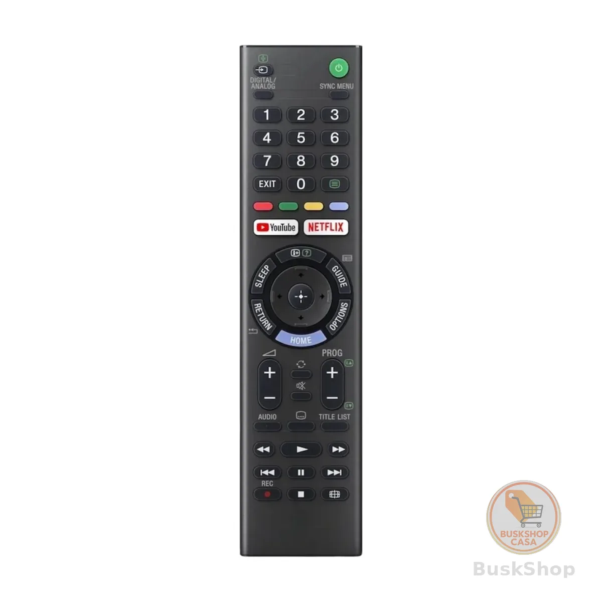 Controle Remoto Universal compatível com TV Sony Bravia, com Botões Netflix e YouTube, Alimentado por Pilha