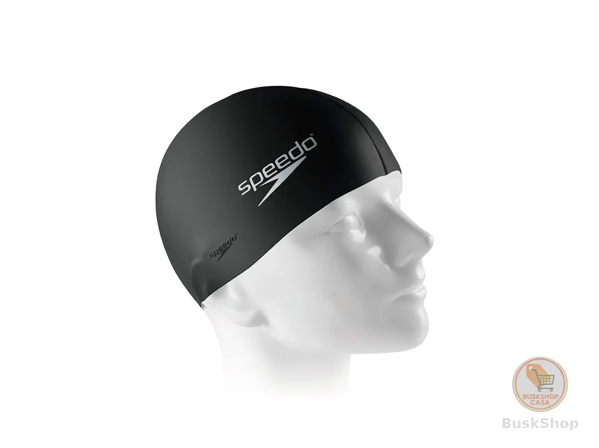 Touca de Natação, Speedo, Flat Cap, Silicone Resistente com Encaixe Confortável,Tamanho Único
