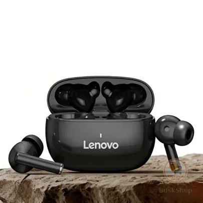 Lenovo Fones de Ouvido Bluetooth Sem Fio TA210 - Vida Útil da Bateria Super Longa, Fones de Ouvido Esportivos Intra-Auriculares, Cancelamento Ativo de Ruído ENC, Redução de Ruído Inteligente de Chamada com Quatro Microfones, Branco/Branco Moonstone, Preto - Design de Presente