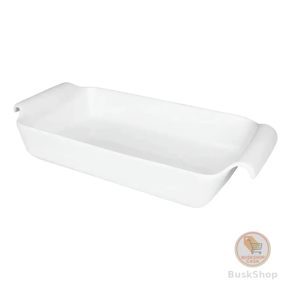 Oxford Cookware Refratária Fall Rasa 1.500ml Cor Branco