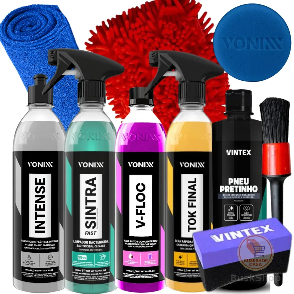 Kit Lavagem Shampoo Cera Tok Final Intense Sintra Fast Vonixx