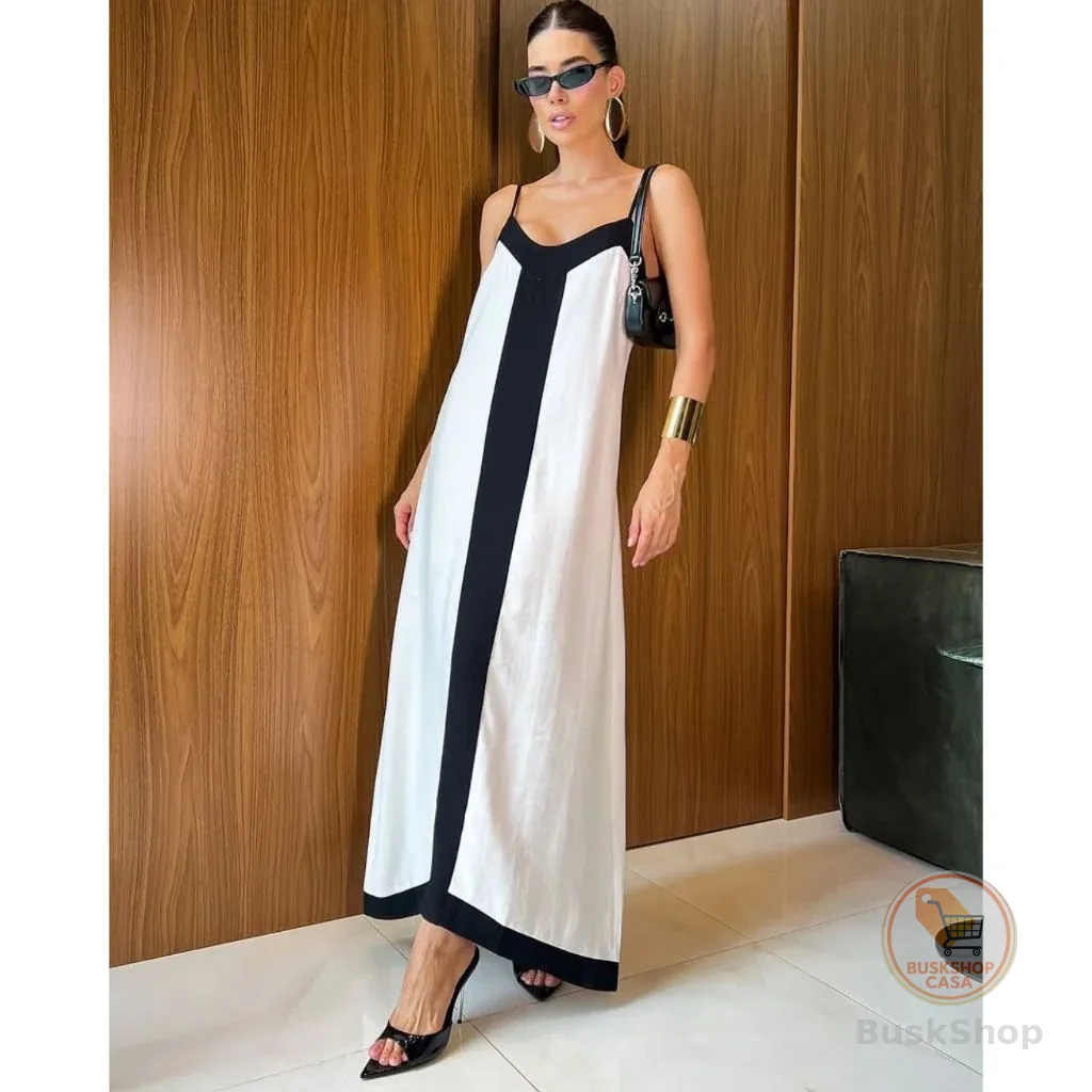 Vestido Feminino elegante Midi sem forro envio imediato