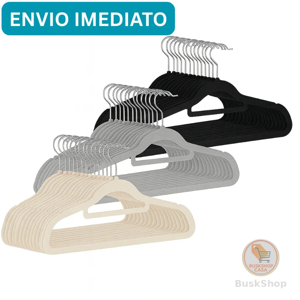 Kit Cabides Veludo Para Roupas Anti-derrapante Adulto Unidades Resistente Organizador