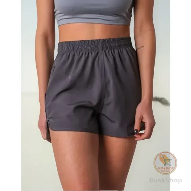 Shorts Feminino Tactel Academia Bermuda Treino Fitness Praia