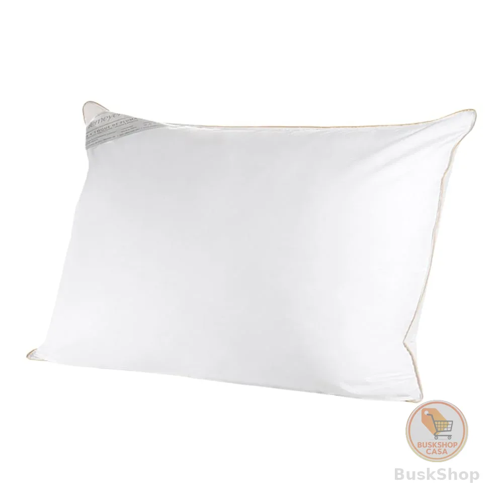 Buddemeyer Travesseiro 50x70cm, Toque de Pluma Algodão Branco