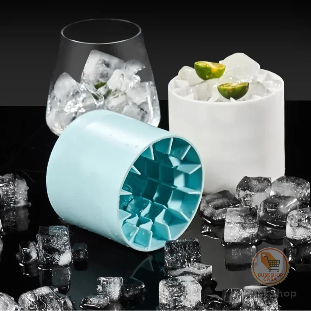 Mini Molde Para Cubos De Gelo Forma Em Silicone Ice Magic