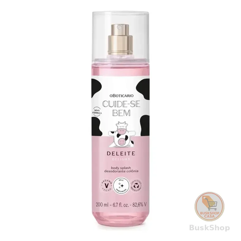 Body Splash Cuide-se Bem Deleite Boticário 200ml Vegano Suave