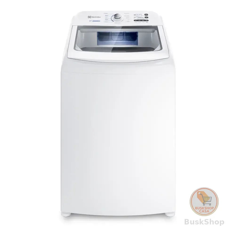 Máquina De Lavar 17kg Electrolux Essential Care Com Cesto Inox, Jet&clean E Ultra Filter Led17 127v Branco