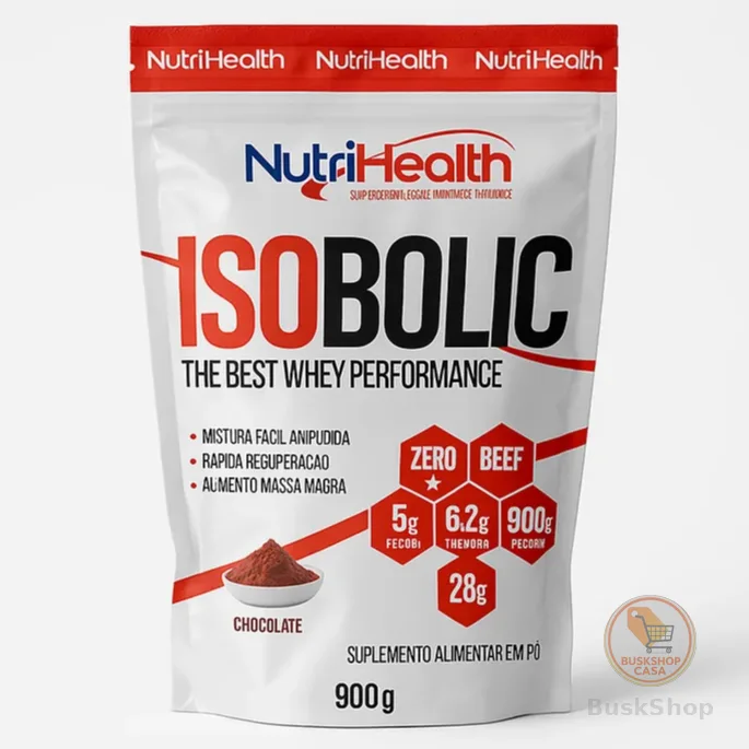 Suplemento Pó Isobolic Proteína Isolada Whey Protein Albumina Refil 1.8- NutriHelth