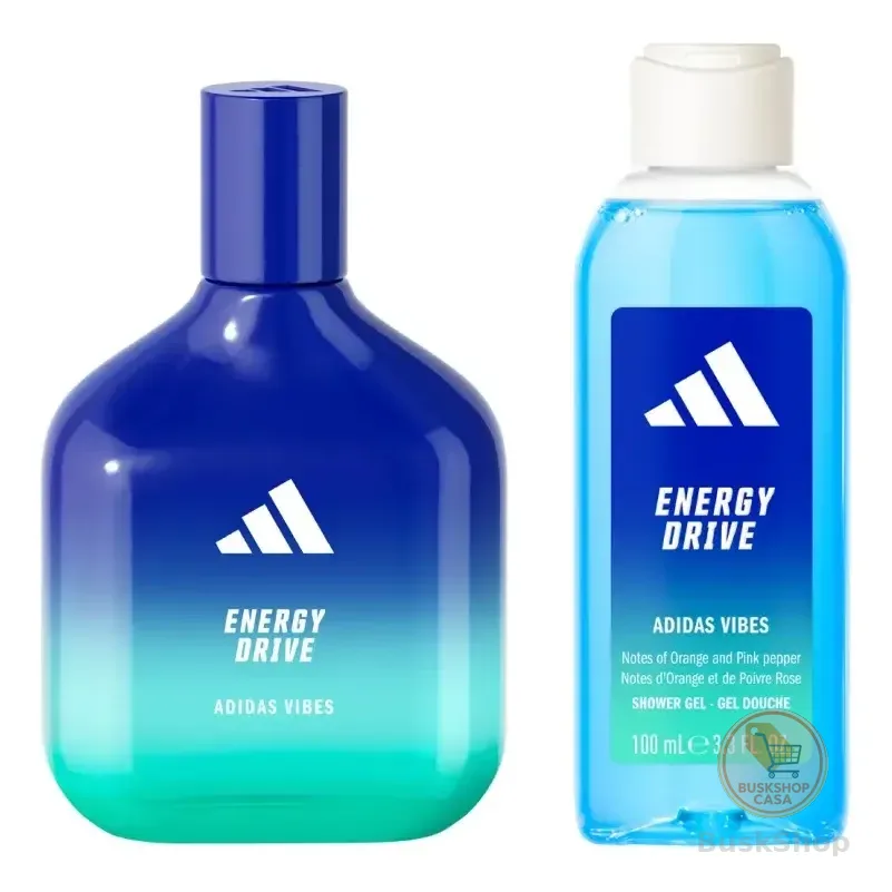 Kit Vibes Energy Drive Perfume Masculino 100 Ml + Shower Gel 100 Ml adidas
