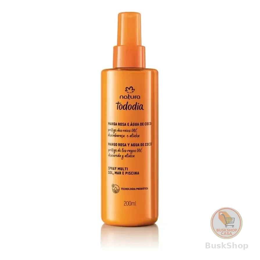 Spray Multi Sol Natura Tododia Manga Rosa Água De Coco 200ml