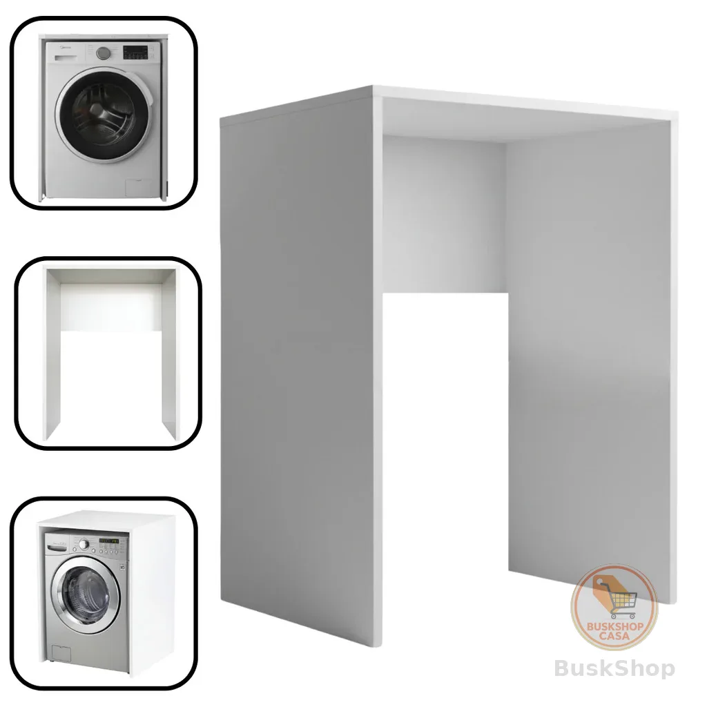 Nicho Multiuso Lava e Seca Lava Louças MDF 87x66x64cm Branco