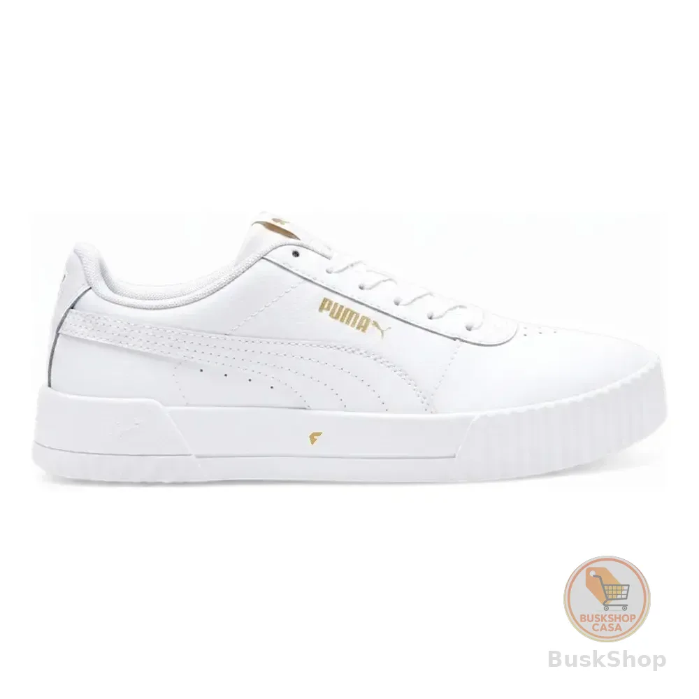 Tenis Puma Carina Lux Feminino Branco E Dourado Lisa 39