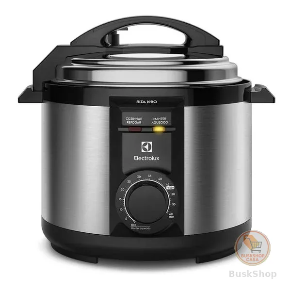 Panela de Pressão Elétrica Electrolux por Rita Lobo 5L Preta Efficient c/ Timer (PCE20)