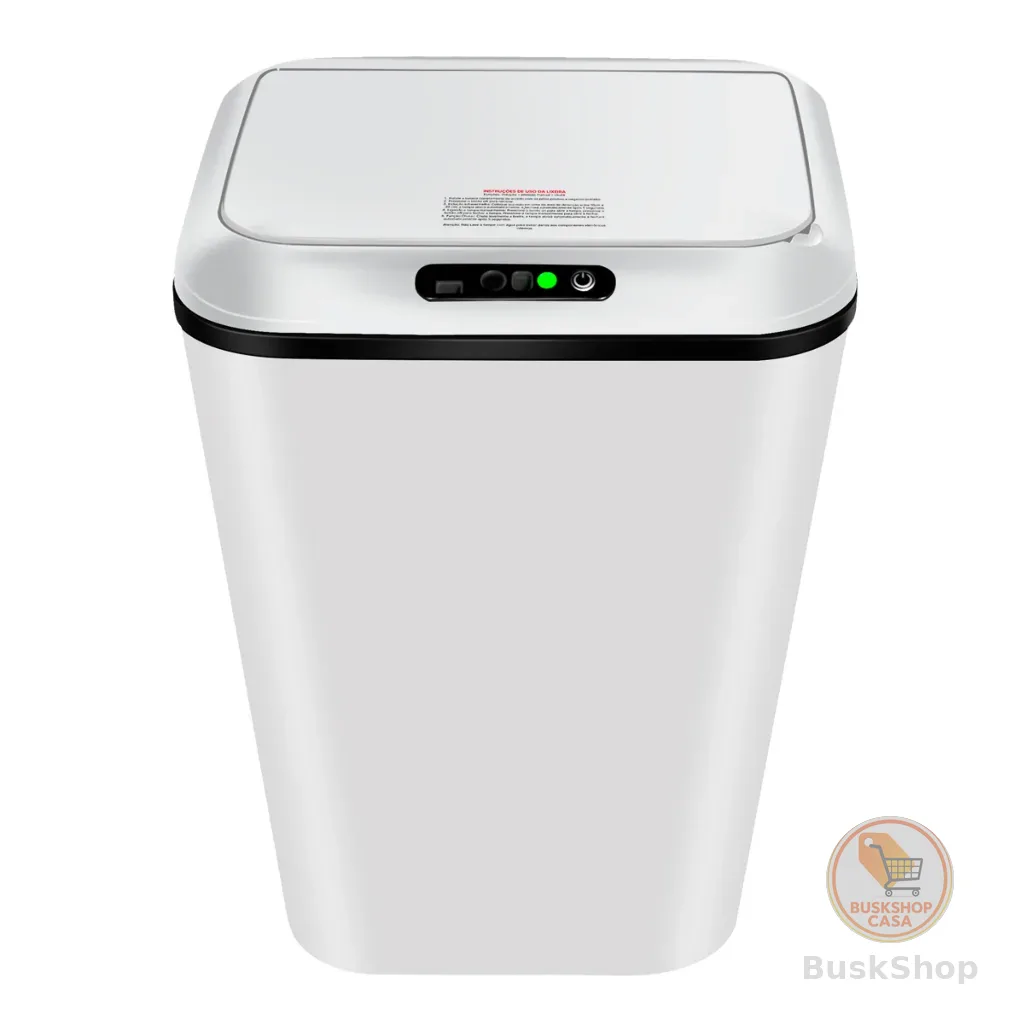 Lixeira Sensor Automática Inteligente de Banheiro Cozinha Escritório Capacidade 16 Litros