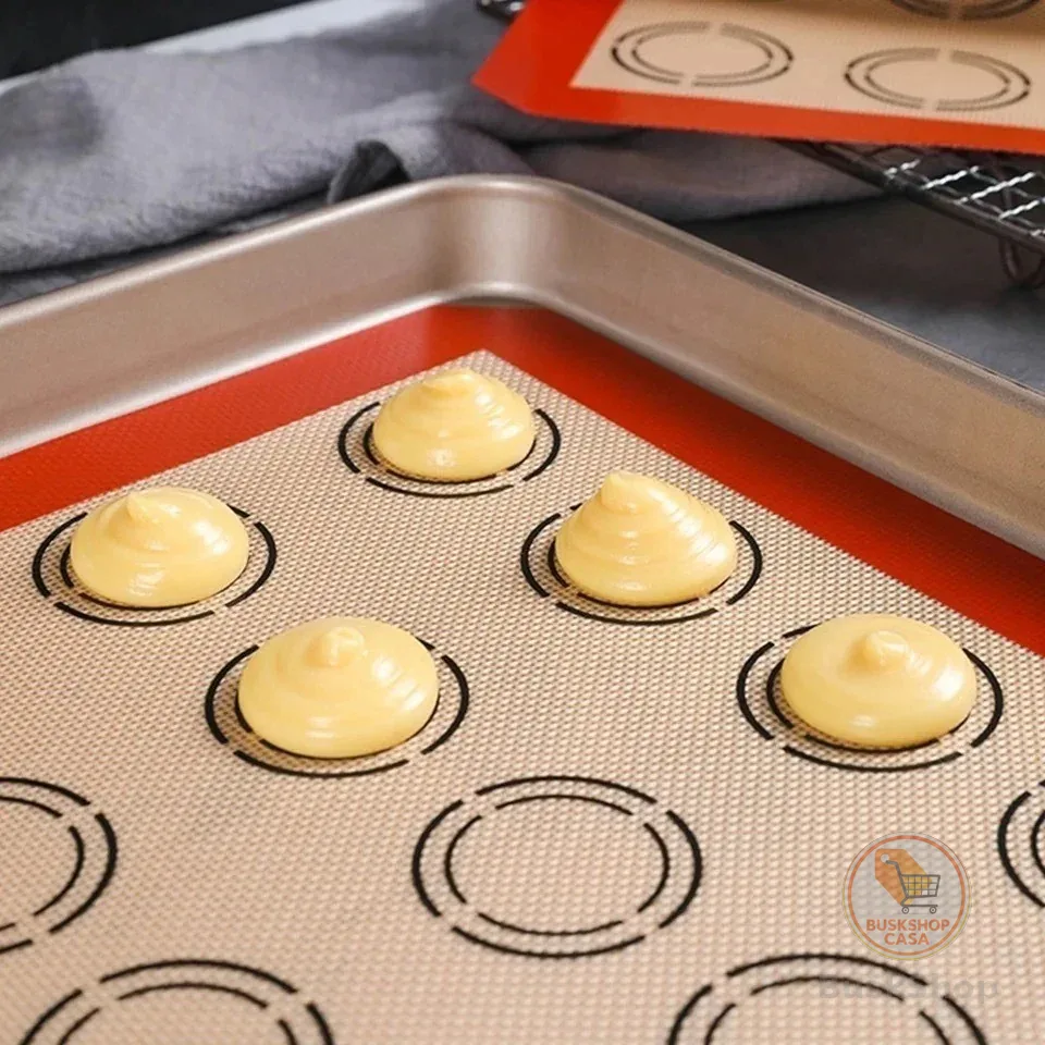 Tapete De Silicone E Fibra De Vidro Culinário 42x30cm poder usar no forno casa