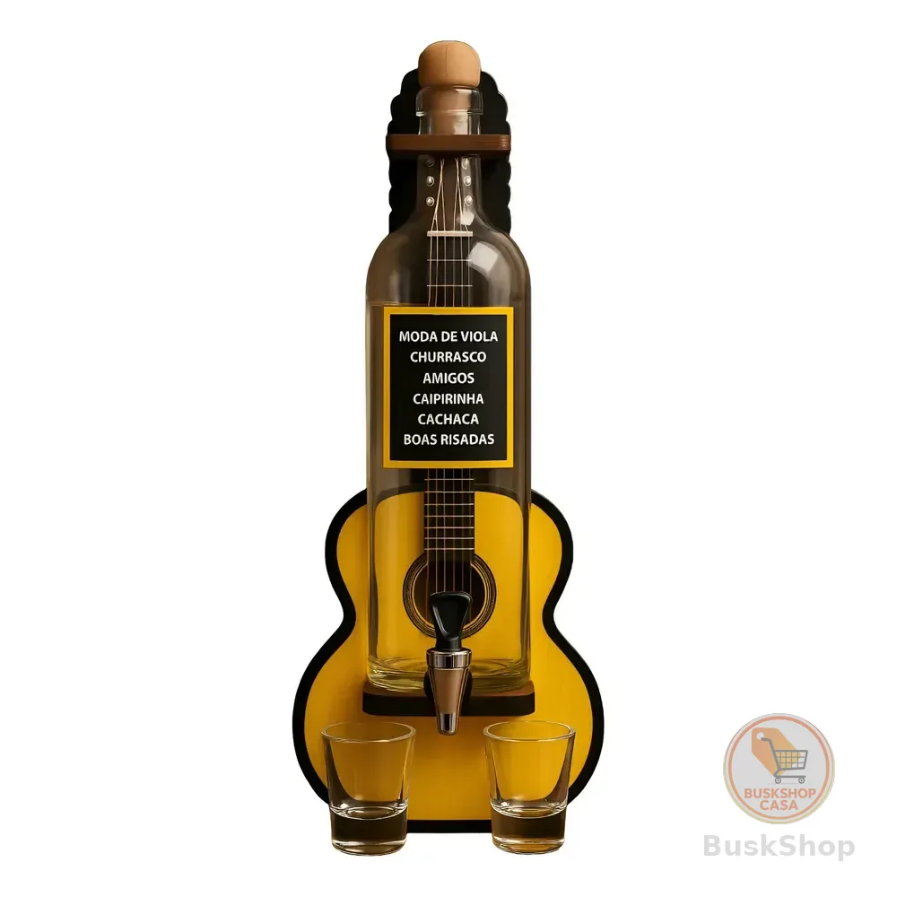 Pingômetro De Parede Viola Madeira Mdf Cachaça Área Gourmet