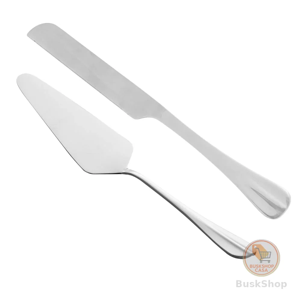 LYOR - Conjunto 2 Peças para Bolo de Aço Inox Positano