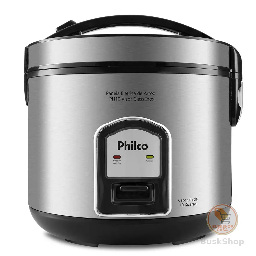 PANELA DE ARROZ PH10P VISOR GLASS INOX 127V
