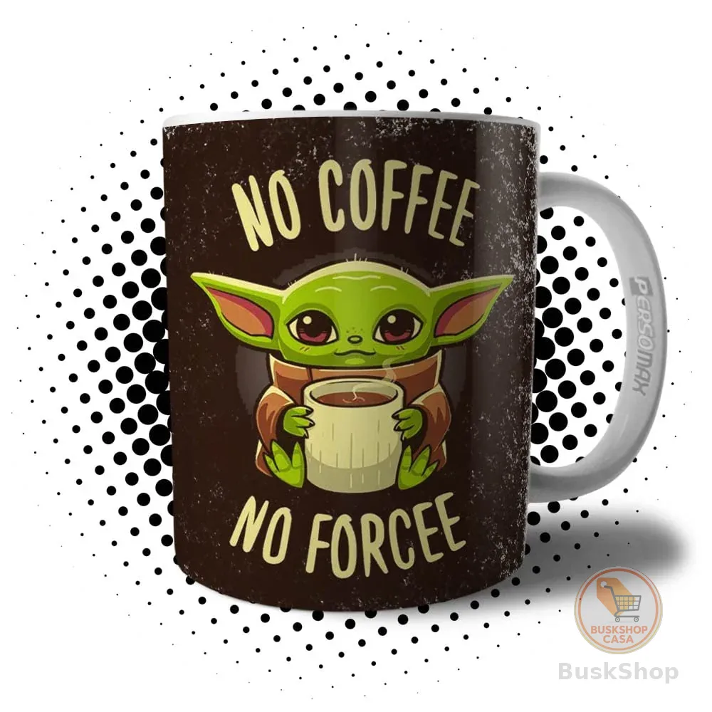 Caneca Geek Nerd No Coffee No Forcee - Xícara Sem Café Sem Força com Caixinha de Presente