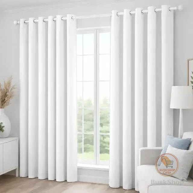 Cortina Grande Sala Quarto 300x250 Tecido Oxford 2 Folhas