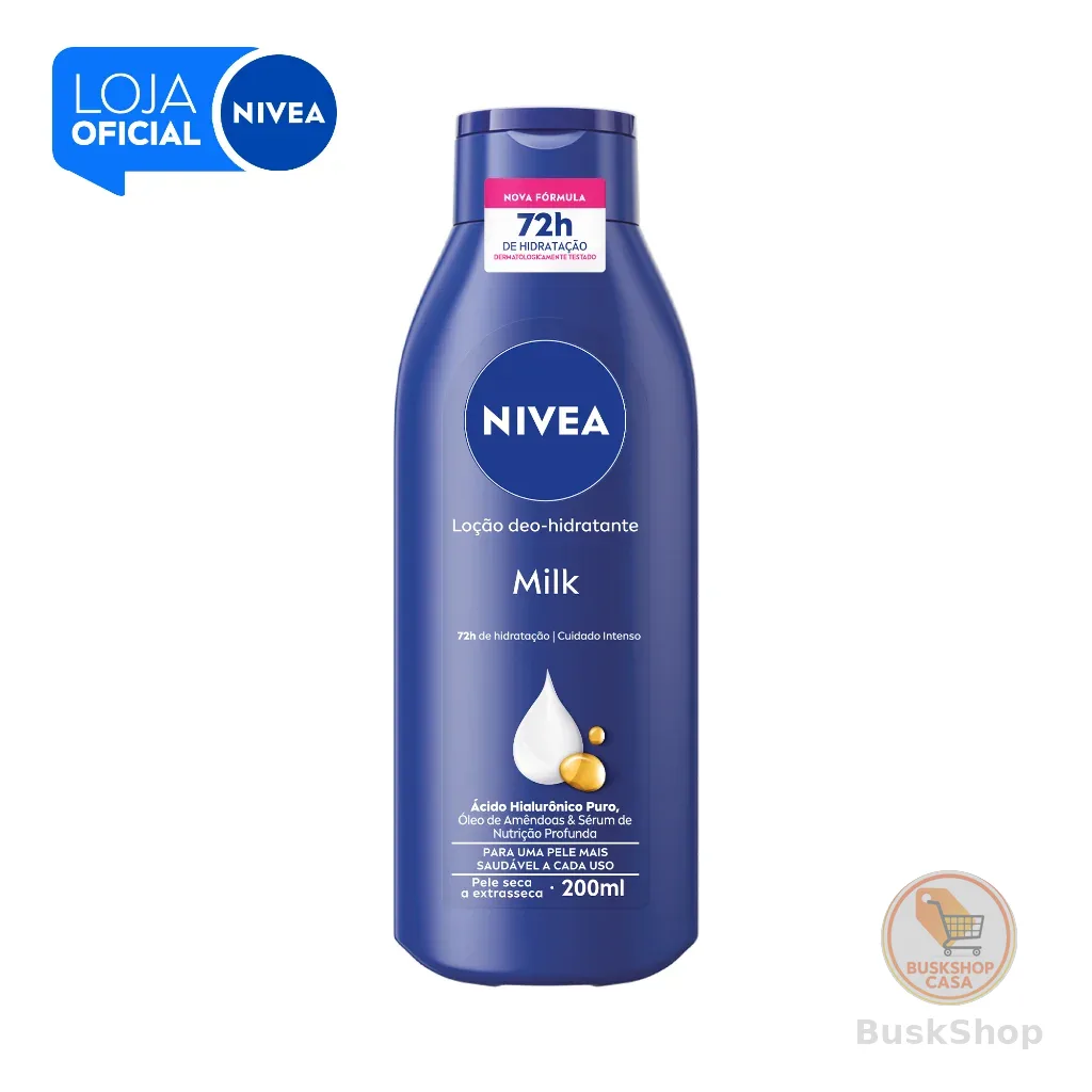 NIVEA Loção Hidratante Milk Pele Seca a Extrasseca 200ml