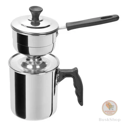 Cuscuzeiro Individual Mini Tetinha Alumínio Polido Fortlar- H