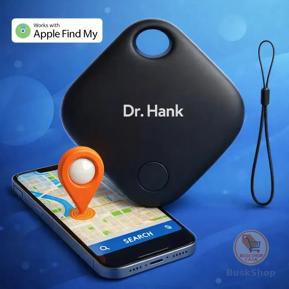 Mini Localizador Rastreador Smart Tag Gps Cor Preto Dr Hank Compatível Com iPhone Apple