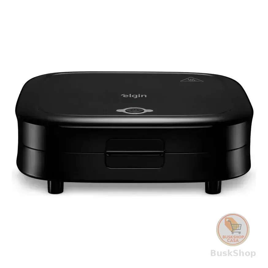 Sanduicheira Duo Time 800w Antiaderente Preta Elgin Preto 127v