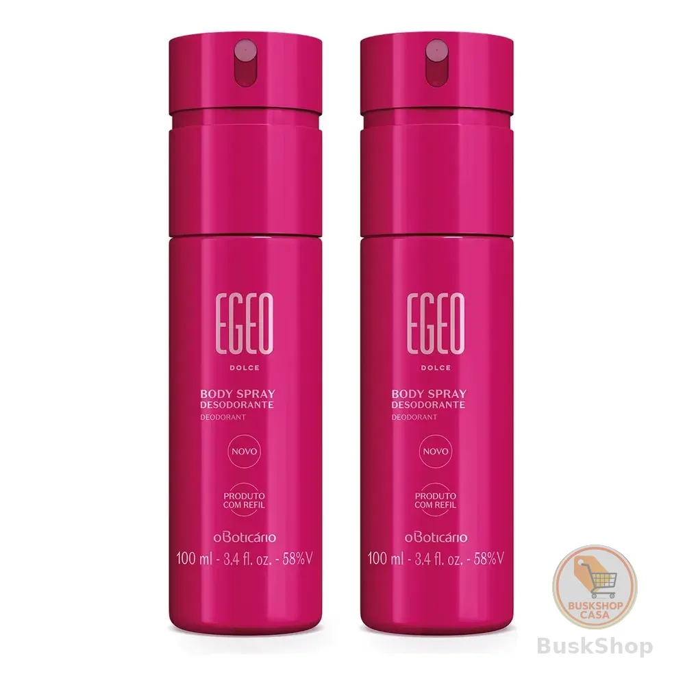 Combo Desodorante Body Spray Egeo Dolce 100ml (2 Unidades)