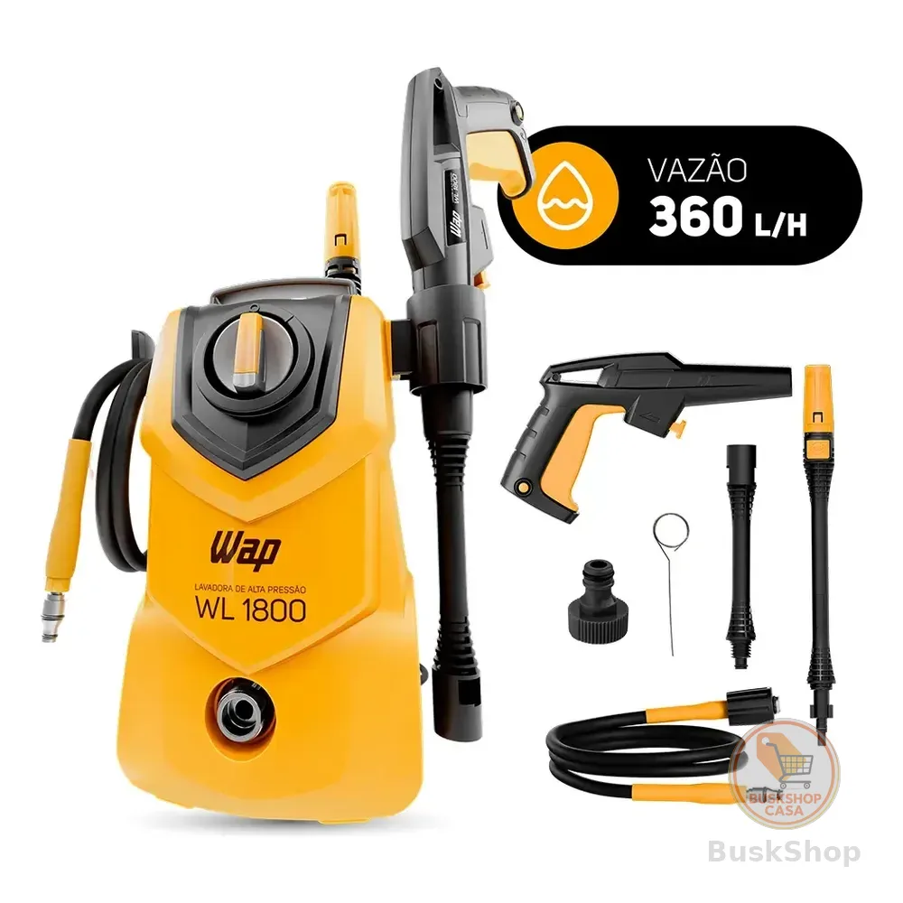 Lavadora De Alta Pressão Compacta Wap Wl 1800 1400w 1500psi 360l/h 220v Amarelo 60 Hz