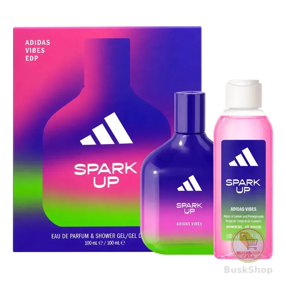 adidas Vibes Spark Up Kit Coffret Eau De Pafum Shower Gel