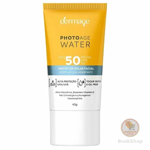 Protetor Solar Facial Dermage  Photoage Water FPS50