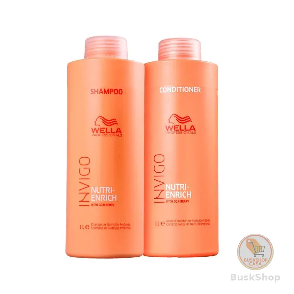Kit  Wella Professionals Invigo Nutri-Enrich Shampoo e Condicionador 1L (2 Produtos)