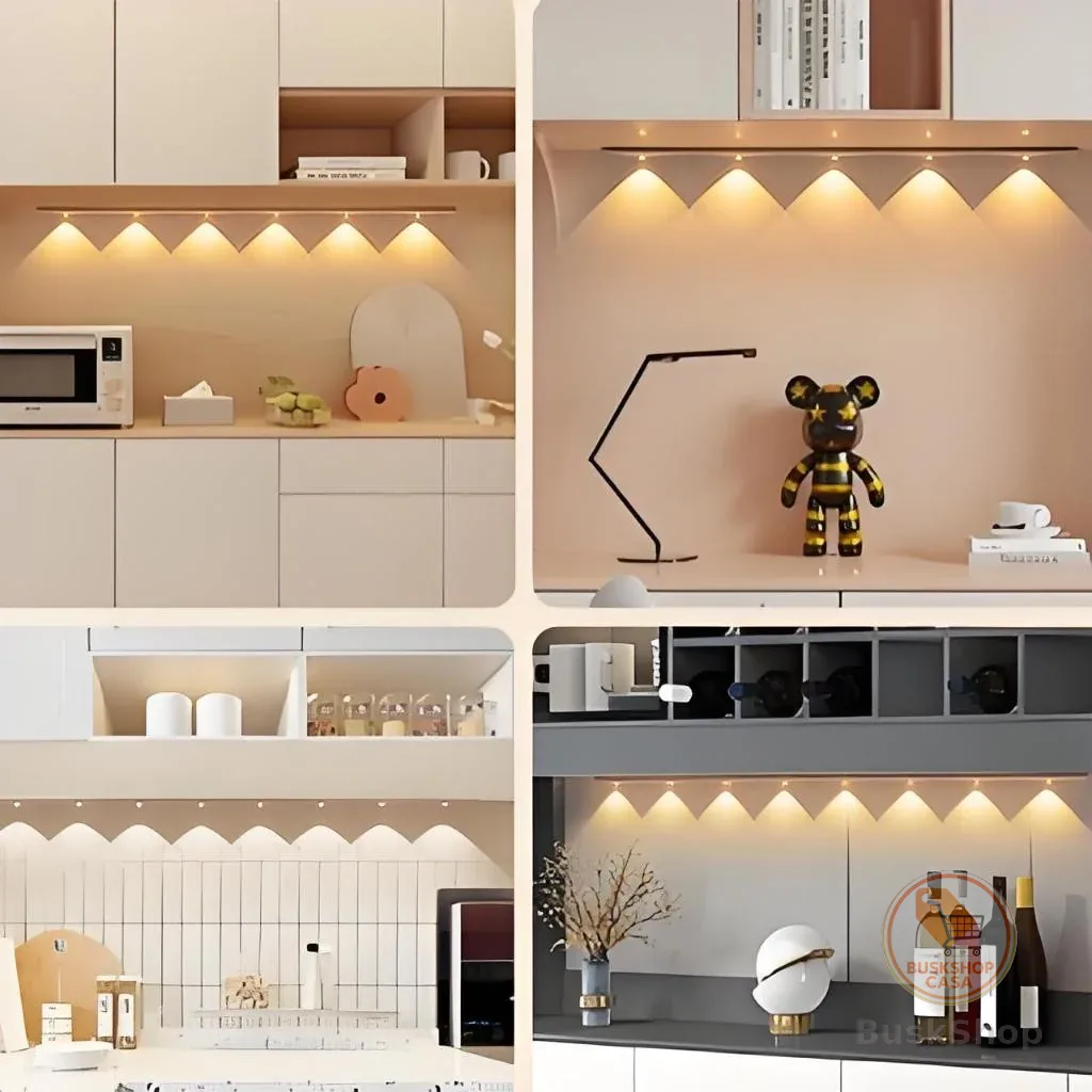Luz LED para Cozinha e Quarto - Sensor de Movimento, Magnética, USB-C e 3 Tons de Iluminação  F9