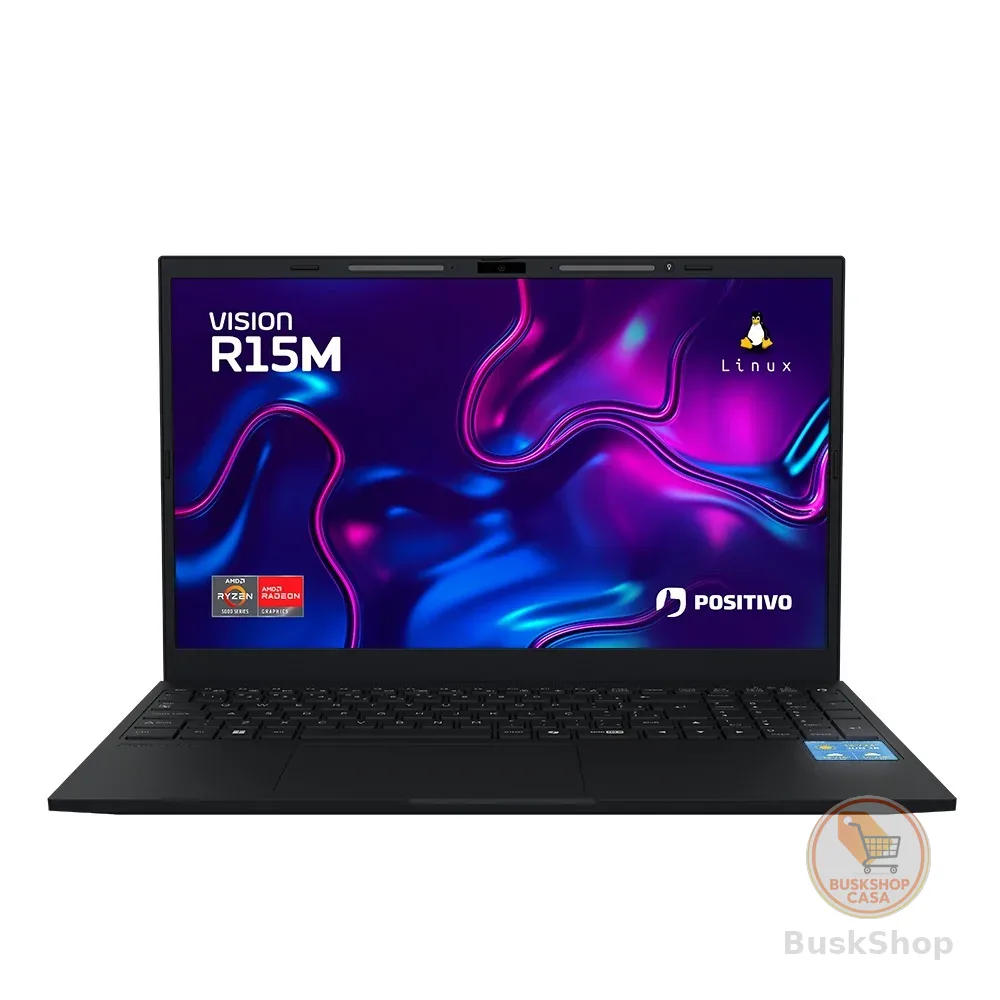 Notebook Positivo Vision Ryzen 5-5625U 8GB 256GB 15" Linux MiniTela - R58256BI-15