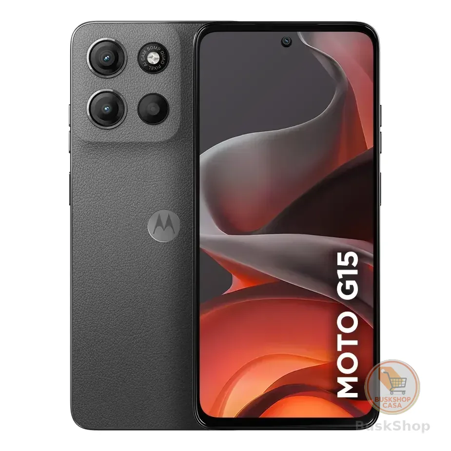Smartphone Motorola Moto G15 - 256gb 12gb (4gb Ram+8gb Ram Boost) E Camera 50mp Com Ai E Night Vision Bateria De 5200 Mah Tela Fhd+ 6.7 Com Superbrilho Nfc - Grafite