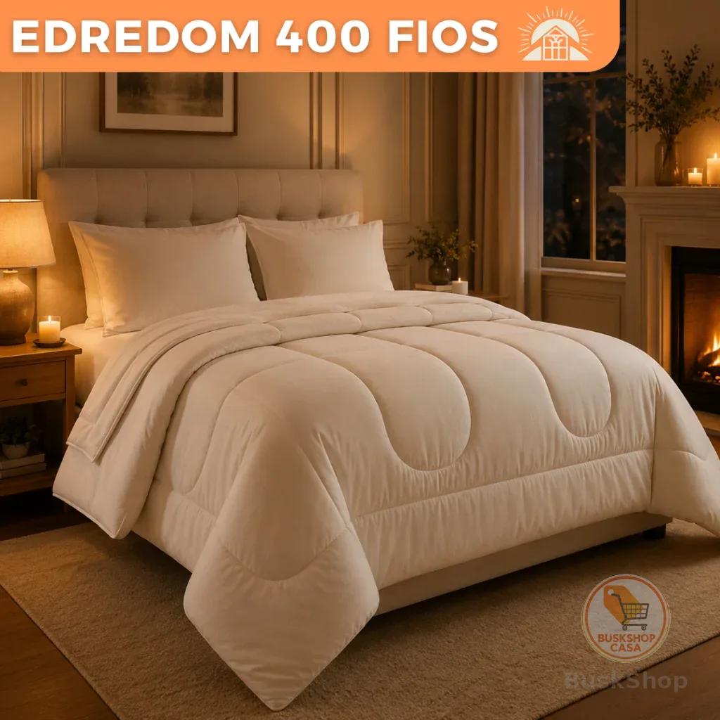 Edredom 100% Algodão 400 Fios Dupla Face Solteiro Casal Queen King Antialérgico Grosso Para Inverno