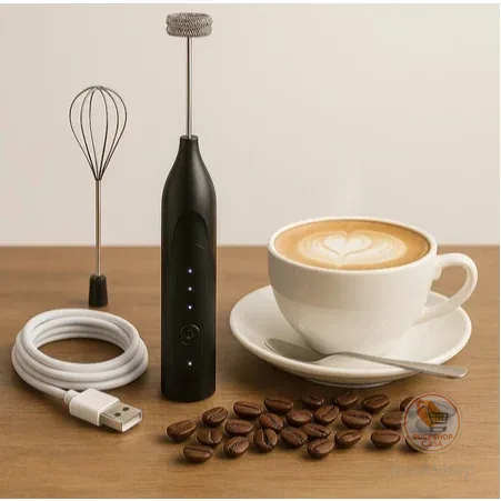 Mini Mixer Portátil Misturador de Bebidas Batedor Espumador Leite USB Recarregável Cozinha Cafe Ovo