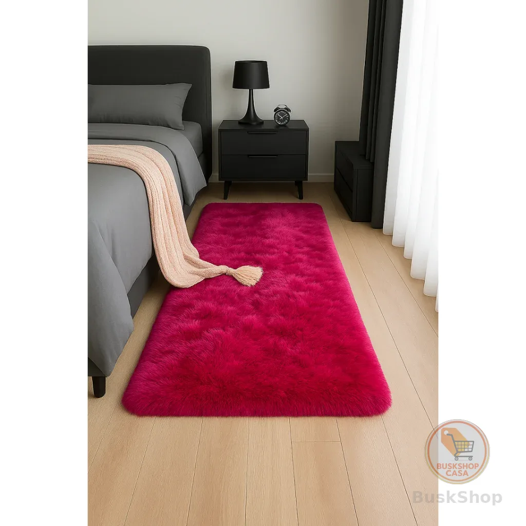 Tapete Passadeira Beira de Cama 1.0m X 60cm Peludo Felpudo