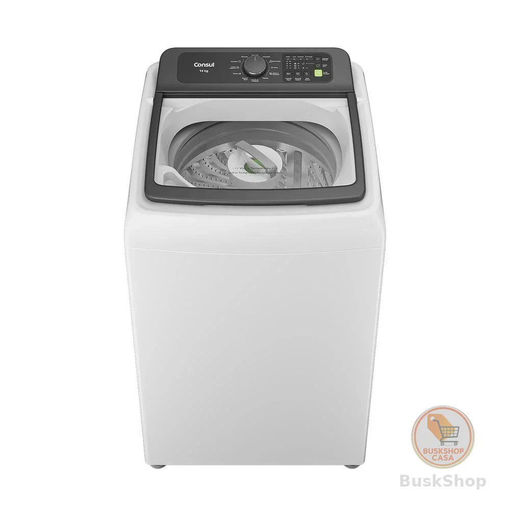 Máquina de Lavar Consul 14Kg com Modo Eco Branca CWN14AB