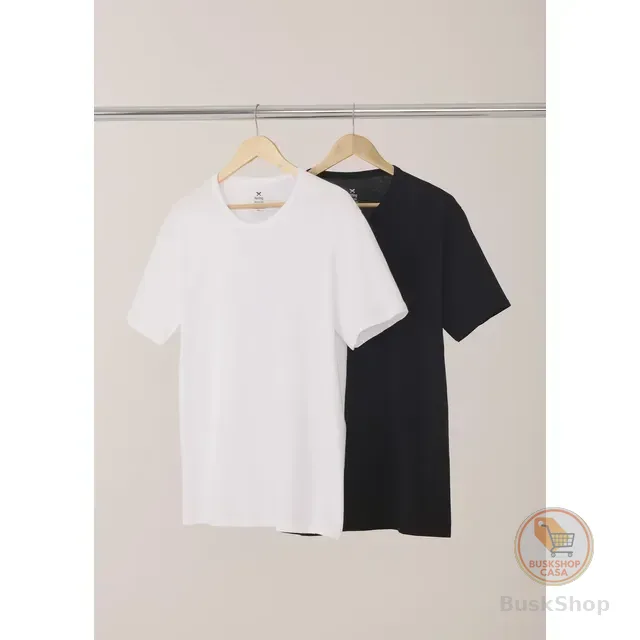 Kit Com 2 Camisetas Masculinas Básicas Slim Hering