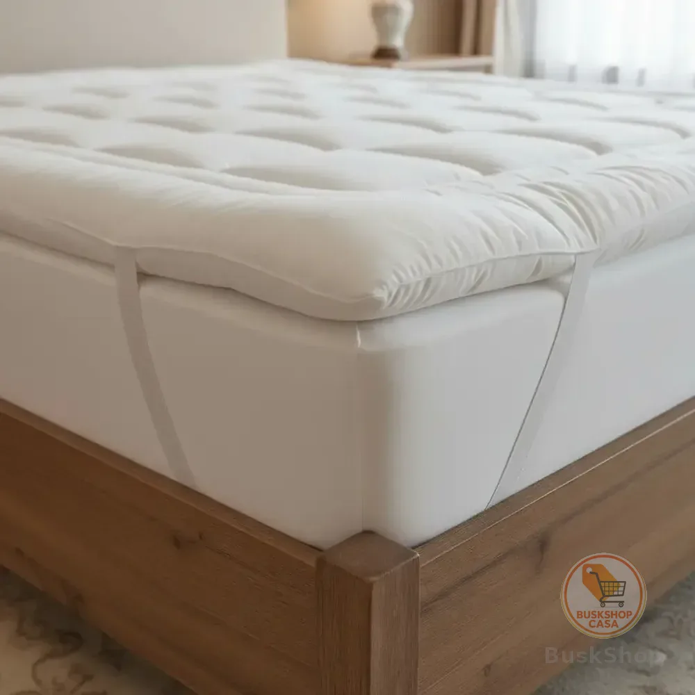 Pillow Top Protetor Colchão King Size 400 Fios Toque Macio Branco King