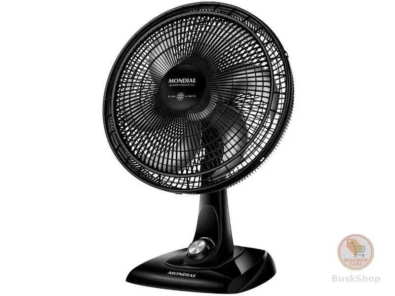 Ventilador de Mesa Mondial 6 Pás 40cm Super Power VSP-40B 140W