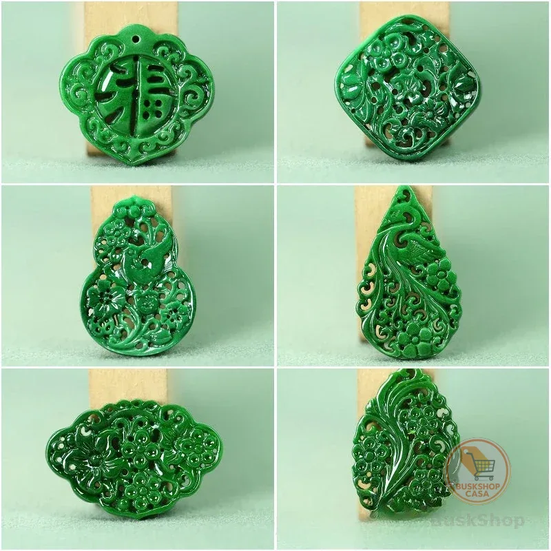 2 Peças DIY Esmeralda Verde Natural Seca Vazada, Acessórios da Sorte, Pingente e Brincos, Joias de Luxo, Presentes Mais Vendidos para Mulheres e Homens