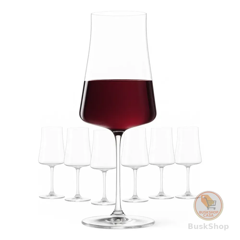 Jogo 6 Taças Cristal Titanium Vinho Tinto 560ml Xtra Bohemia Incolor
