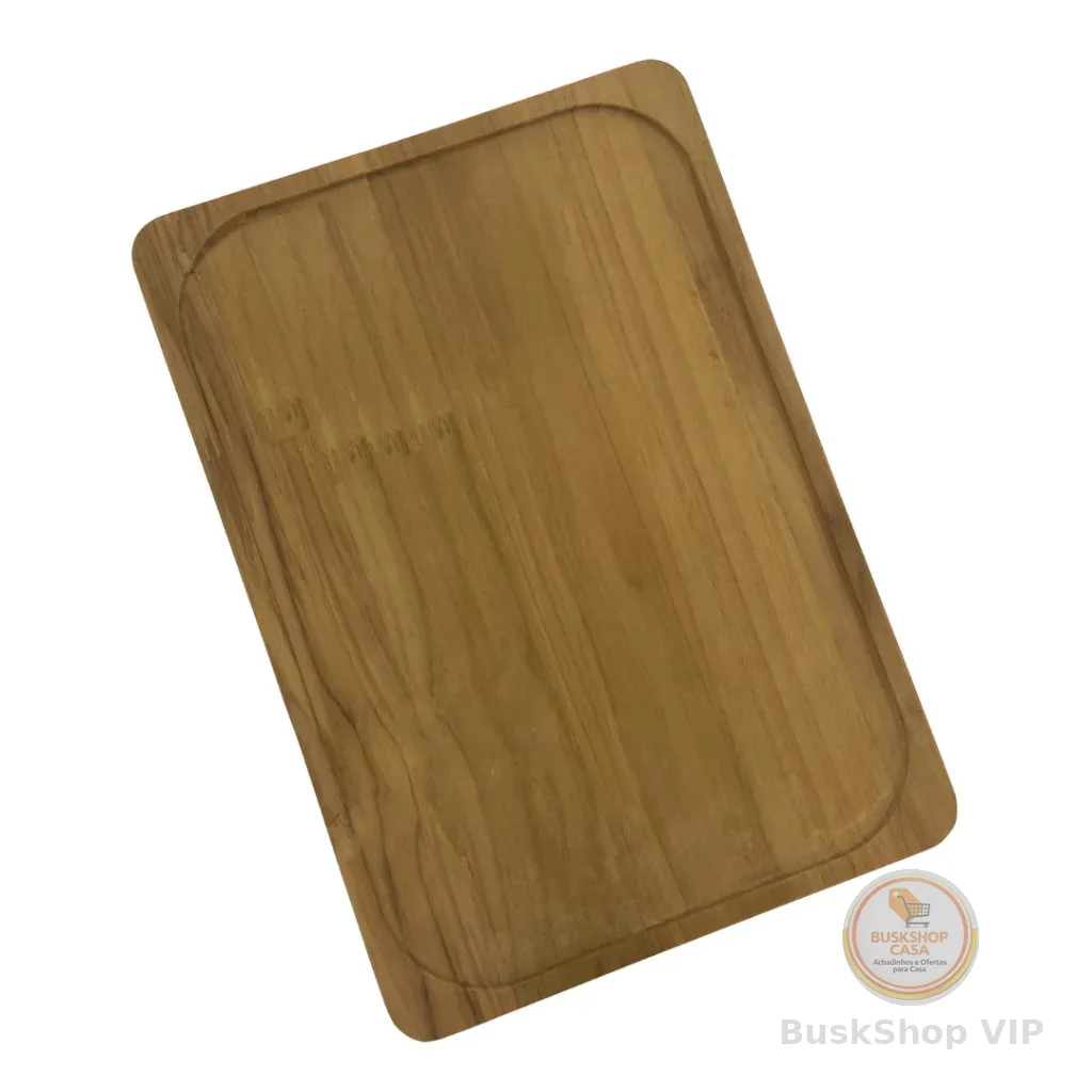Tábua Tramontina Bandeja De Madeira 40x28cm Para Servir Alimento Teca