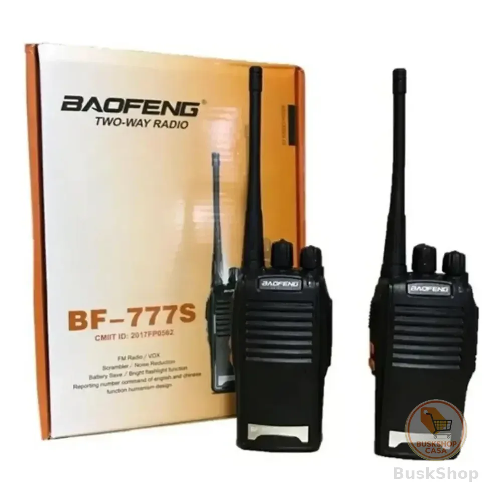 Radio Comunicador Baofeng Bf-777s 16 Canais 5w 6km Uhf/vhf/fm Walkie Talkie