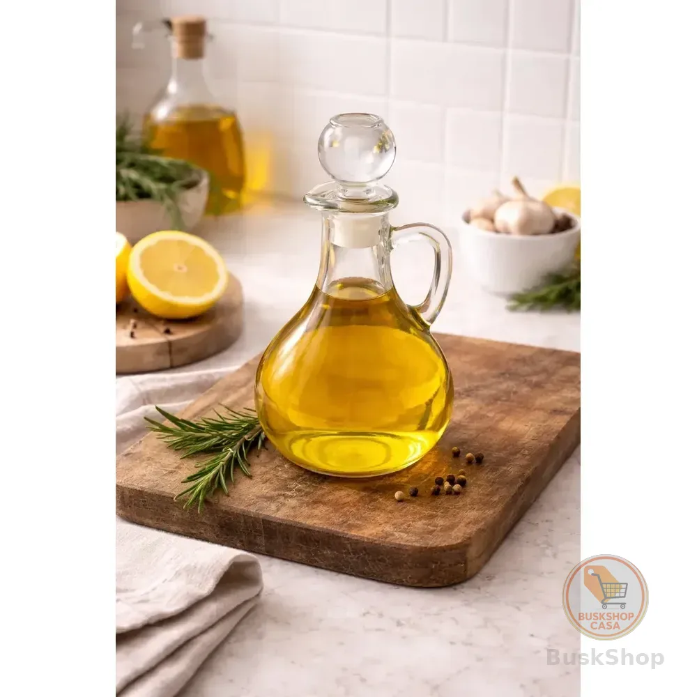 Galheteiro De Vidro Ideal Para Azeite Óleo Ou Vinagre Lsa-m
