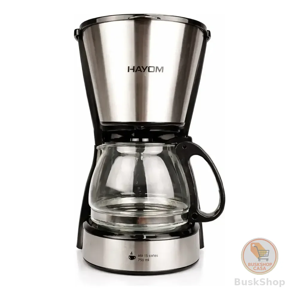 Cafeteira Elétrica Hayom Duohomepro De Inox E Vidro 750 Ml